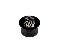 Crow Bird Watching Raven Mad Gothic Gift PopSockets Adhesive PopGrip