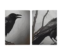 Crow Birds Passport Holder, ID Card Protector Case Passport Holder with Slot Passports Travel Wallet Document Cover for Women And Men