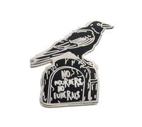 Crow Black Bird Mourning Brooch, Crow Decorative Brooch, Mourning Badge, Clothing and Accessories