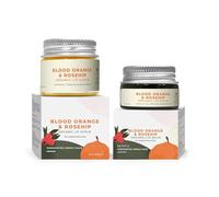 CROW Blood Orange & Rosehip Lip Balm, 5 g & Blood Orange & Rosehip Lip Scrub, 10 g | Enriched with Natural Ceramides to Exfoliate, Hydrate & Moisturise Lips