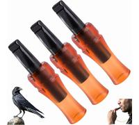 Crow Caller Whistle Attractor, Crow Caller to Attract Crows, Imitation Crow Bird Whistle, Realistic Sound Crows Call Decoy, Portable Hunting Crow Luring Whistle For Beginners, Professionals (3pcs)