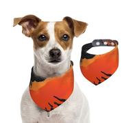 Crow Close-up, Flying Over The Sunset Pet Scarf Dog Bandanas Spring Summer Soft Cotton Puppy Scarfs Adjustable Accessories for Small Medium Large Girl Boy Pup Large