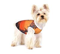 Crow close-up, flying over the sunset Premium Dog Tshirt - Soft 100% Cotton Ropa Para Perros, Perfect for Small to Medium Dogs, Stylish and Comfortable Shirts for Dogs S