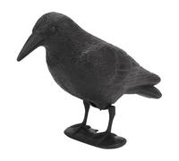 Crow Decoy - Standing Raven, Bird Model, Fake Outdoor Crow Statue with Feet Spike, Garden Decoration for the Safety of the Garden, Farm Obstacle Control, Balcony Display, Hunting Accessories Use