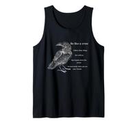 Crow Funny Life Lessons from a Corvus Bird Tank Top