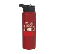 Crow Gift Attempted Murder Birding Stainless Steel Insulated Water Bottle