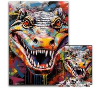 Crow Graffiti 1000Pc Adults Jigsaw Puzzle Wooden Jigsaw Perfect Home Or Office Decor, Ideal 50x75CM/19.68x29.52inch