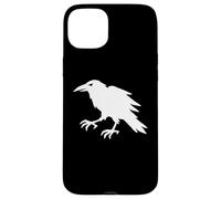 Crow Minimalist Black and White Case for iPhone 15 Plus