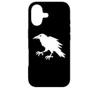 Crow Minimalist Black and White Case for iPhone 17