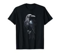 Crow Norse Rune Raven Woven Celtic Knotwork Pagan T-Shirt