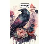 Crow notebook: Beautiful Watercolor Crow Designed Cover with 120 Blank Lined Wide Ruled Pages for Writing down your Notes, Words, Daily Thoughts, ... of Gratitude and Prayer (6x9 Journals)