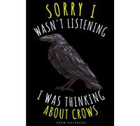 Crow Notebook: Large Lined Journal For Your Daily To do List Note | 100 pages Decorated With Small Wildlife Birds Face Designs and Cute Ravens Head ... Book Gift to Keep track & Record Information
