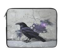 Crow on The Ground Laptop Sleeve Case 17inch, Shockproof Protective Case, 10-17 Inch Computer Sleeve, Water Resistant Laptop Briefcase for Men Women Compatible with MacBook Air/Notebook/Tablet