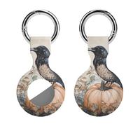 Crow Perched On Pumpk Full Protective Cover Case with Keyring Silicone Skin