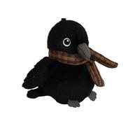 Crow Plush Toy - Realistic Stuffed Animal | Soft Bird Figurine With Scarf, Adorable Cuddly, Halloween Decoration For Kids Boys Girls Birthday Gift Room Nursery Home Display Use