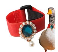 Crow Protection Collar for Roosters to Reduce Crowing | Without Crowing Adjustable Neck Strap - Comfortable Chicken Collar with Jewellery - For Training Food Drink Poultry House Yard Backyard Daily Na