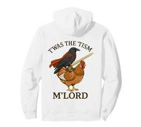 Crow Raven Bird Twas The Tism M'Lord Funny Autism Meme Pullover Hoodie