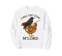 Crow Raven Bird Twas The Tism M'Lord Funny Autism Meme Sweatshirt