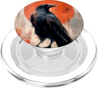 Crow Raven Dark Gothic Abstract Painting PopSockets PopGrip for MagSafe