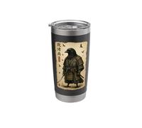 Crow Raven Dressed As A Samurai Art Japanese Vintage Stainless Steel Insulated Tumbler