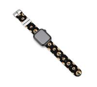 Crow Raven Moon Silicone Watch Strap 38mm 40mm 42mm 44mm Quick Release Compatible with IWatch Series 10 9 Ultra 8 7 6 5 4 3 2 1 SE
