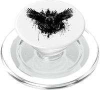 Crow Raven Norse Mythology Viking Vikings Nordic Bird PopSockets PopGrip for MagSafe