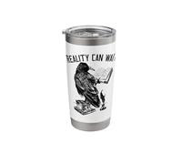 Crow Raven Reality Can Wait, Books Stainless Steel Insulated Tumbler