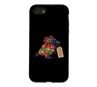 Crow Raven Snowman Wrapping Paper Present Holly Pinecone Case for iPhone SE (2020) / 7/8