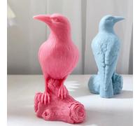 Crow Resin Mold Raven Resin Mold Animal Resin Mold Crow Mold Owl Resin Casting Mold Resin Making Molds Silicone Mold for Candle Home Decorate Mold 3D Animal Mold Candle Making Mold