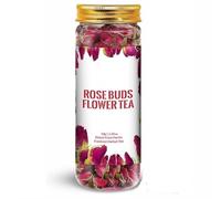 CROW Rose Buds Tea - 30gm - 30 Cups | VITAMIN-C | Beautiful Hair & Skin - Caffeine Free - Natural - Flower Based - Herbal Tea - Non-GMO | Shark Tank Featured| Pet Jar Pack