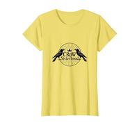 Crow Sisterhood: Regal Corvid Bond for Gothic Enthusiasts T-Shirt, Women, Lemon, XL