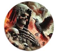 Crow Skull 1000 Teile Puzzle Für Erwachsene Herausforderung Stresslindernde Unterhaltung Teamgeist Pflegen Für Die Ganze Familie, Geschenke Für Frauen & Männer 1000pcs (67.5x67.5cm)