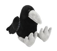Crow Stuffed Animals, Black Crows, 6.3x8.66x11.02 Inches Cuddly Doll with Soft Fabric, Adorable Plush Toy, Animal Supplies with Easy Care, Accessories for Boys Girls Birthday Christmas Usage