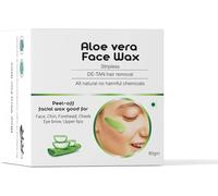 CROW Sugar Aloe vera Waxing Kit, Spatula & Strips Premium Aloe Vera Facial wax, Upper lips, Eye brow, Cheek, Chin, For head etc.