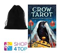Crow Tarot Card Deck by MJ Cullinane US Games with Velvet Bag 78 Cards