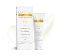 CROW UV Doux Gold Silicone Sunscreen Gel SPF 50 pa+++ UVA/UVB With Broad Spectrum, Water Resistant Best SPF Sunscreen For Women, 50 g, yellow