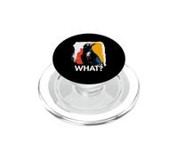Crow What? Crow Meme Crow Funny Saying Animal PopSockets PopGrip for MagSafe