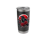 Crow Witch Witchcraft Goth Gothic Stainless Steel Insulated Tumbler
