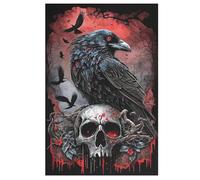 Crow Wooden Jigsaw Puzzles 1000 Piece Puzzle For Adults. Challenging To Complete But Fun And Humorous Jigsaws （78×53cm）