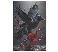 Crow Wooden Jigsaw Puzzles for Adults 1000 Piece Puzzle for Kids & Teens, Fun Educational Games for Family Game Night 78×53cm