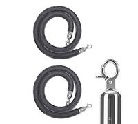 Crowd Barrier Velvet Carpet Ropes, Crowd Control Velvet Barrier Rope Pack Of 2 Multicolor 1-3m(D,1m (3.3 feet))