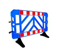 Crowd Control Barrier - 1.5 Meter | Blue Plastic Barricade for Road Safety and Pedestrian Traffic Management - Stackable Safety Fence Ideal for Schools, Universities, and Events (1)