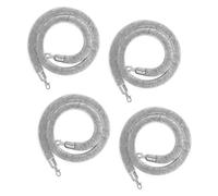 Crowd Control Barrier Queue Line Rope with Hook - 4 Pack for Events and Parties, 2.5m Length, Durable Design for Effective Crowd Management