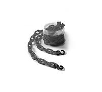 Crowd Control Center Plastic decorative safety security chain 10FT, (GREY+S HOOKS)