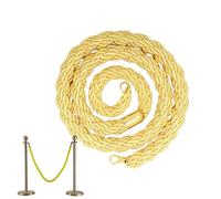 Crowd Control Rope - 4.9ft Twisted Queue Divider for Retail Hotel Restaurant Museum & Bank - Street Safety Supplies for Secured Waiting Areas & Event Zones