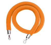 Crowd Control Rope Barrier Stanchion Rope, Thick VIP Velvet Stanchion Queue Barrier Rope for Hotel Hospital Bank Crowd Control, 3/4/5 Ft Velvet Hanging Ropes Crowd Control Stanchion Rope(Orange,1.2m/4