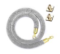 Crowd Control Rope Barrier with Wall Hooks, Durable 7ft Hanging VIP Cord for Guidance and Event Management, Easy to Install, Ideal for Parties and Queue Control
