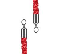 Crowd Control Rope with Hooks Hemp Posts for Visitor Guidance 2.5m (8.2ft) Barrier Ropes for Hotels Restaurants EventsDurable and Stylish Safety Solution