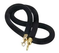 Crowd Control Ropes, Velvet Stanchion Rope with Multicolor Hooks, 2-6ft(Gold Hook,6ft/185cm)