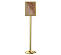 Crowd Control Stanchion Safety Barriers Floor Sign Stand with Poster Stand Heavy Round Base for Guide The Flow of People